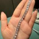 Ruif Jewelry Classic Design18k white gold 1ct Each Round Shape Lab Grown Diamond Tennis Bracelet Gemstone Jewelry