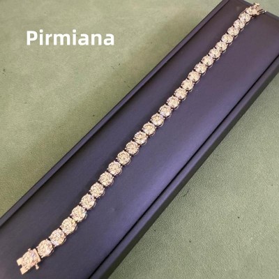 Ruif Jewelry Classic Design18k white gold 1ct Each Round Shape Lab Grown Diamond Tennis Bracelet Gemstone Jewelry