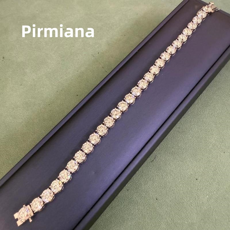 Ruif Jewelry Classic Design18k white gold 1ct Each Round Shape Lab Grown Diamond Tennis Bracelet Gemstone Jewelry