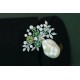 Ruif Jewelry Baroque Pearl Flower Cluster Brooch S925 Silver Brooch Women Jewelry Cubic Zircona Gemstone Fashion Jewelry Ruif Jewelry Baroque Pearl Flower Cluster Brooch S925 Silver Brooch Women Jewelry Cubic Zircona Gemstone Fashion Jewelry