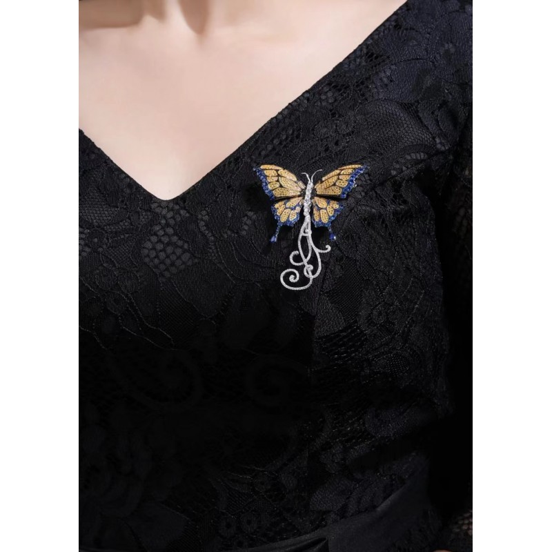 Ruif Jewelry 59x72mm Butterfly Brooch S925 Silver Brooch Cubic Zircona Gemstone Fashion Jewelry Ruif Jewelry 59x72mm Butterfly Brooch S925 Silver Brooch Cubic Zircona Gemstone Fashion Jewelry