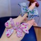 Ruif Jewelry Pink Gradient Butterfly Brooch S925 Silver Brooch Women Jewelry Cubic Zircona Gemstone Fashion Jewelry