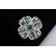 Ruif Jewelry Green Zircon Bow Brooch S925 Silver Brooch Women Jewelry Cubic Zircona Gemstone Fashion Jewelry