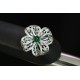 Ruif Jewelry Green Zircon Bow Brooch S925 Silver Brooch Women Jewelry Cubic Zircona Gemstone Fashion Jewelry