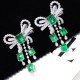 Ruif Jewelry 42x70mm Bow Brooch S925 Silver Emerald Green Color Brooch Cubic Zircona Fashion Jewelry Ruif Jewelry 42x70mm Bow Brooch S925 Silver Emerald Green Color Brooch Cubic Zircona Fashion Jewelry