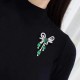 Ruif Jewelry 42x70mm Bow Brooch S925 Silver Emerald Green Color Brooch Cubic Zircona Fashion Jewelry Ruif Jewelry 42x70mm Bow Brooch S925 Silver Emerald Green Color Brooch Cubic Zircona Fashion Jewelry