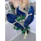 Ruif Jewelry Handmake Flower Brooch S925 Silver Brooch Women Jewelry Cubic Zircona Gemstone Fashion Jewelry