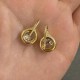 Ruif Jewelry Customized Design 18K Yellow Gold Earrings for Women 3ct CVD Lab Grown Diamond Jewelry