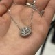 Ruif Jewelry Classic Design18k white gold 4ct Round Shape Lab Grown Diamond Pendant Necklace Gemstone Jewelry