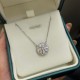 Ruif Jewelry Classic Design18k white gold 4ct Round Shape Lab Grown Diamond Pendant Necklace Gemstone Jewelry