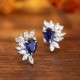 Ruif Jewelry Classic Design S925 Silver 1.89ct Lab Grown Sapphire Earrings Royal Blue Gemstone Jewelry Ruif Jewelry Classic Design S925 Silver 1.89ct Lab Grown Sapphire Earrings Royal Blue Gemstone Jewelry