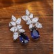 Ruif Jewelry Classic Design S925 Silver 8.83ct Lab Grown Sapphire Earrings Royal Blue Gemstone Jewelry Ruif Jewelry Classic Design S925 Silver 8.83ct Lab Grown Sapphire Earrings Royal Blue Gemstone Jewelry