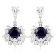 Ruif Jewelry Classic Design S925 Silver 5.75ct Lab Grown Sapphire Earrings Royal Blue Gemstone Jewelry Ruif Jewelry Classic Design S925 Silver 5.75ct Lab Grown Sapphire Earrings Royal Blue Gemstone Jewelry