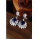 Ruif Jewelry Classic Design S925 Silver 5.75ct Lab Grown Sapphire Earrings Royal Blue Gemstone Jewelry Ruif Jewelry Classic Design S925 Silver 5.75ct Lab Grown Sapphire Earrings Royal Blue Gemstone Jewelry
