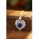 Ruif Jewelry Classic Design S925 Silver 1.73ct Royal Blue Lab Grown Sapphire Pendant Necklace Gemstone Jewelry Ruif Jewelry Classic Design S925 Silver 1.73ct Royal Blue Lab Grown Sapphire Pendant Necklace Gemstone Jewelry
