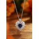 Ruif Jewelry Classic Design S925 Silver 1.73ct Royal Blue Lab Grown Sapphire Pendant Necklace Gemstone Jewelry Ruif Jewelry Classic Design S925 Silver 1.73ct Royal Blue Lab Grown Sapphire Pendant Necklace Gemstone Jewelry