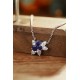 Ruif Jewelry Classic Design S925 Silver 1.17ct Royal Blue Lab Grown Sapphire Pendant Necklace Gemstone Jewelry Ruif Jewelry Classic Design S925 Silver 1.17ct Royal Blue Lab Grown Sapphire Pendant Necklace Gemstone Jewelry