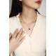 Ruif  Jewelry Classic Design S925 Silver 3.2ct Royal Blue Lab Grown Sapphire Pendant Necklace Gemstone Jewelry