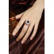 Ruif Jewelry Classic Design S925 Silver 2.64ct Lab Grown Sapphire Ring Wedding Bands for party gift