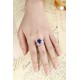 Ruif Jewelry Classic Design S925 Silver 5.42ct Lab Grown Sapphire Ring Wedding Bands for party gift Ruif Jewelry Classic Design S925 Silver 5.42ct Lab Grown Sapphire Ring Wedding Bands for party gift