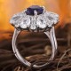 Ruif Jewelry Classic Design S925 Silver 3.4ct Lab Grown Sapphire Ring Wedding Bands ring Ruif Jewelry Classic Design S925 Silver 3.4ct Lab Grown Sapphire Ring Wedding Bands ring