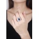 Ruif Jewelry Classic Design S925 Silver 3.4ct Lab Grown Sapphire Ring Wedding Bands ring Ruif Jewelry Classic Design S925 Silver 3.4ct Lab Grown Sapphire Ring Wedding Bands ring