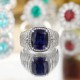 Ruif Jewelry Classic Design S925 Silver 7.665ct Lab Grown Sapphire Ring Wedding Bands ring Ruif Jewelry Classic Design S925 Silver 7.665ct Lab Grown Sapphire Ring Wedding Bands ring