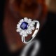 Ruif Jewelry Classic Design S925 Silver 1.47ct Lab Grown Sapphire Ring Wedding Bands Ruif Jewelry Classic Design S925 Silver 1.47ct Lab Grown Sapphire Ring Wedding Bands