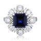 Ruif Jewelry Classic Design S925 Silver 3.65ct Lab Grown Sapphire Ring Wedding Bands Ruif Jewelry Classic Design S925 Silver 3.65ct Lab Grown Sapphire Ring Wedding Bands