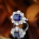 Ruif Jewelry Classic Design S925 Silver 3.65ct Lab Grown Sapphire Ring Wedding Bands Ruif Jewelry Classic Design S925 Silver 3.65ct Lab Grown Sapphire Ring Wedding Bands