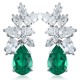 Ruif Jewelry Classic Design S925 Silver 5.78ct Lab Grown Emerald Earrings Gemstone Jewelry Ruif Jewelry Classic Design S925 Silver 5.78ct Lab Grown Emerald Earrings Gemstone Jewelry