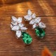 Ruif Jewelry Classic Design S925 Silver 5.78ct Lab Grown Emerald Earrings Gemstone Jewelry Ruif Jewelry Classic Design S925 Silver 5.78ct Lab Grown Emerald Earrings Gemstone Jewelry