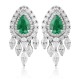 Ruif Jewelry Classic Design S925 Silver 1.89ct  Lab Grown Emerald Earrings Gemstone Jewelry Ruif Jewelry Classic Design S925 Silver 1.89ct  Lab Grown Emerald Earrings Gemstone Jewelry