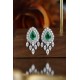Ruif Jewelry Classic Design S925 Silver 1.89ct  Lab Grown Emerald Earrings Gemstone Jewelry Ruif Jewelry Classic Design S925 Silver 1.89ct  Lab Grown Emerald Earrings Gemstone Jewelry