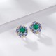 Ruif Jewelry Classic Design S925 Silver 7mm2.19ct Lab Grown Emerald Earrings Gemstone Jewelry Ruif Jewelry Classic Design S925 Silver 7mm2.19ct Lab Grown Emerald Earrings Gemstone Jewelry