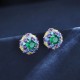 Ruif Jewelry Classic Design S925 Silver 7mm2.19ct Lab Grown Emerald Earrings Gemstone Jewelry Ruif Jewelry Classic Design S925 Silver 7mm2.19ct Lab Grown Emerald Earrings Gemstone Jewelry