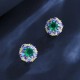Ruif Jewelry Classic Design S925 Silver 7mm2.19ct Lab Grown Emerald Earrings Gemstone Jewelry Ruif Jewelry Classic Design S925 Silver 7mm2.19ct Lab Grown Emerald Earrings Gemstone Jewelry