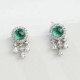 Ruif Jewelry Classic Design S925 Silver 4mm Lab Grown Emerald Earrings Gemstone Jewelry Ruif Jewelry Classic Design S925 Silver 4mm Lab Grown Emerald Earrings Gemstone Jewelry