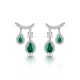 Ruif Jewelry Classic Design S925 Silver 1.53ct  Lab Grown Emerald Earrings Gemstone Jewelry Ruif Jewelry Classic Design S925 Silver 1.53ct  Lab Grown Emerald Earrings Gemstone Jewelry