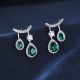 Ruif Jewelry Classic Design S925 Silver 1.53ct  Lab Grown Emerald Earrings Gemstone Jewelry Ruif Jewelry Classic Design S925 Silver 1.53ct  Lab Grown Emerald Earrings Gemstone Jewelry