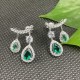 Ruif Jewelry Classic Design S925 Silver 1.53ct  Lab Grown Emerald Earrings Gemstone Jewelry Ruif Jewelry Classic Design S925 Silver 1.53ct  Lab Grown Emerald Earrings Gemstone Jewelry