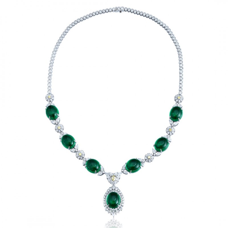 Ruif Jewelry Classic Design S925 Silver 70.84ct Green Nanomaterials Necklace Gemstone Jewelry Ruif Jewelry Classic Design S925 Silver 70.84ct Green Nanomaterials Necklace Gemstone Jewelry