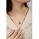 Ruif Jewelry Classic Design S925 Silver 3.72ct Lab Grown Emerald Pendant Necklace Gemstone Jewelry
