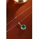 Ruif Jewelry Classic Design S925 Silver 4.795ct Lab Grown Emerald Pendant Necklace Gemstone Jewelry