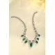 Ruif Jewelry Classic Design Green S925 Silver 27.69ct Lab Grown Emerald Pendant Necklace Gemstone Jewelry
