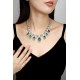 Ruif Jewelry Classic Design Green S925 Silver 27.69ct Lab Grown Emerald Pendant Necklace Gemstone Jewelry