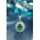 Ruif Jewelry Classic Design S925 Silver 1.9ct Lab Grown Emerald Pendant Necklace Gemstone Jewelry Ruif Jewelry Classic Design S925 Silver 1.9ct Lab Grown Emerald Pendant Necklace Gemstone Jewelry