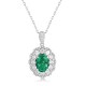 Ruif Jewelry Classic Design S925 Silver 1.9ct Lab Grown Emerald Pendant Necklace Gemstone Jewelry Ruif Jewelry Classic Design S925 Silver 1.9ct Lab Grown Emerald Pendant Necklace Gemstone Jewelry