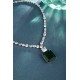 Ruif Jewelry Classic Design Green S925 Silver 42.83ct Lab Grown Emerald Pendant Necklace Gemstone Jewelry