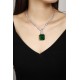 Ruif Jewelry Classic Design Green S925 Silver 42.83ct Lab Grown Emerald Pendant Necklace Gemstone Jewelry